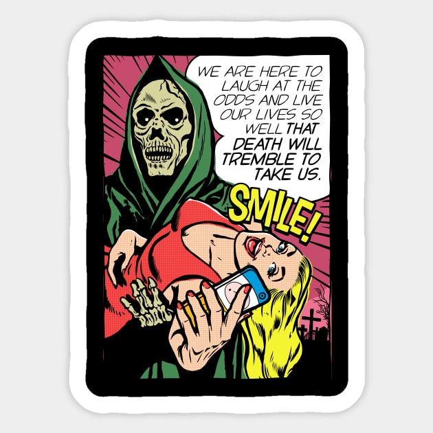 Death Will Tremble Sticker by butcherbilly